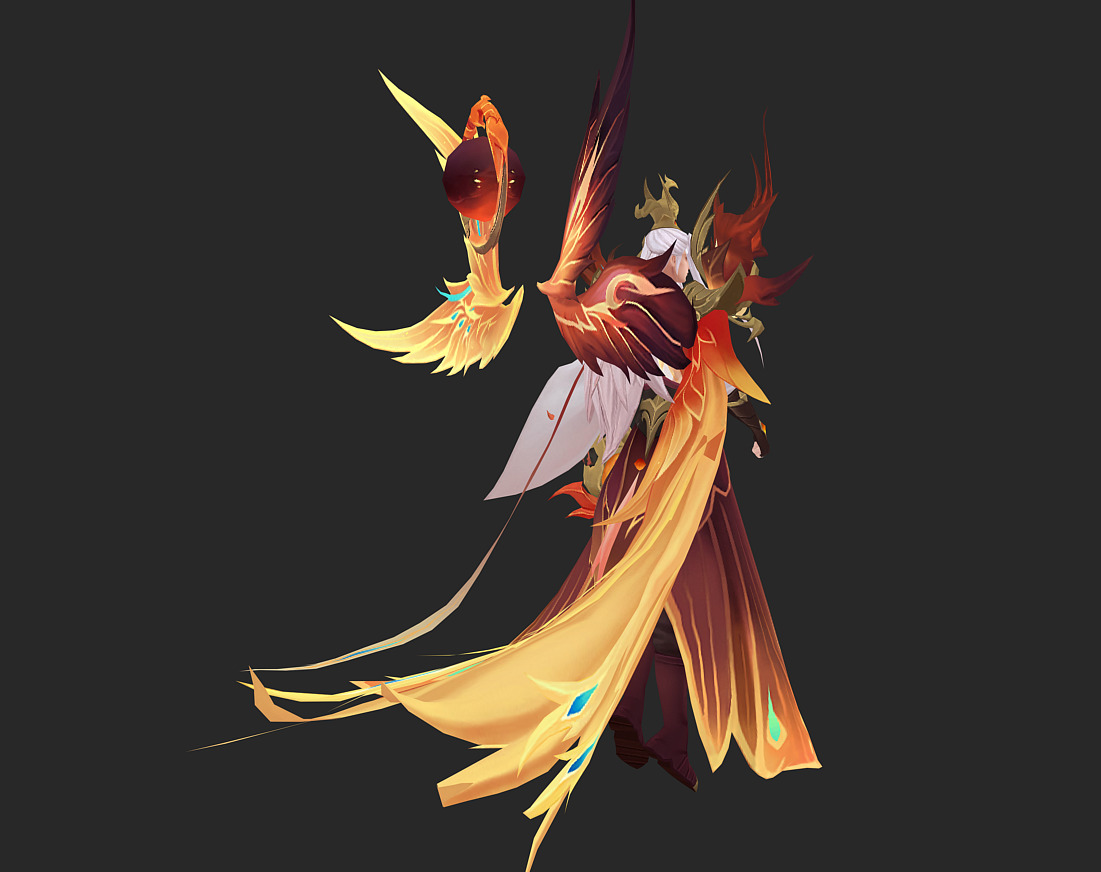 angel Low-poly 3D model_6