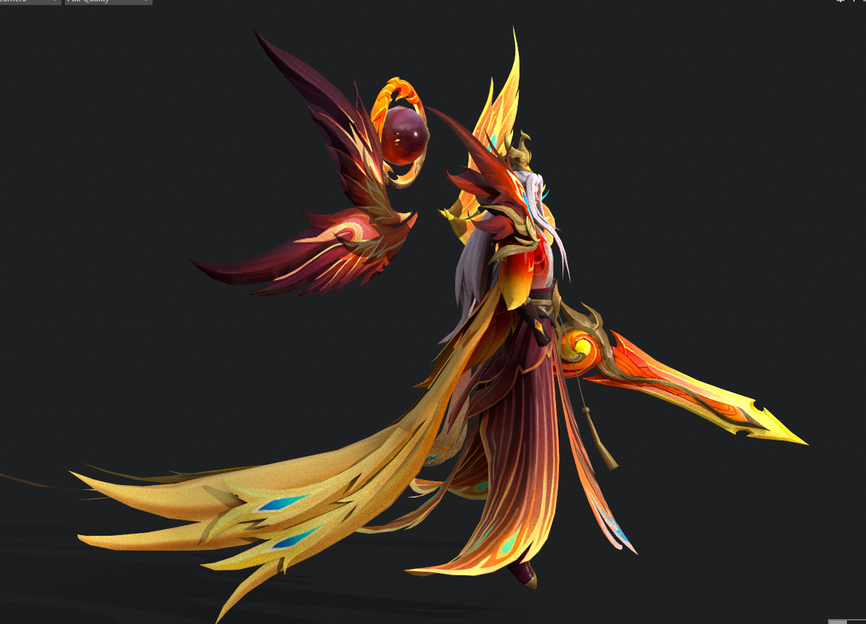 angel Low-poly 3D model_21