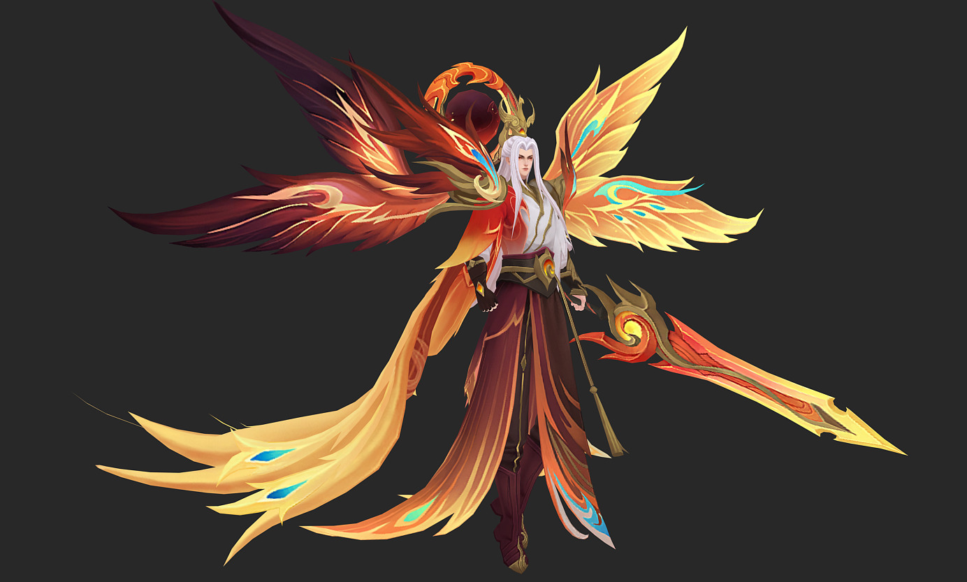 angel Low-poly 3D model_8