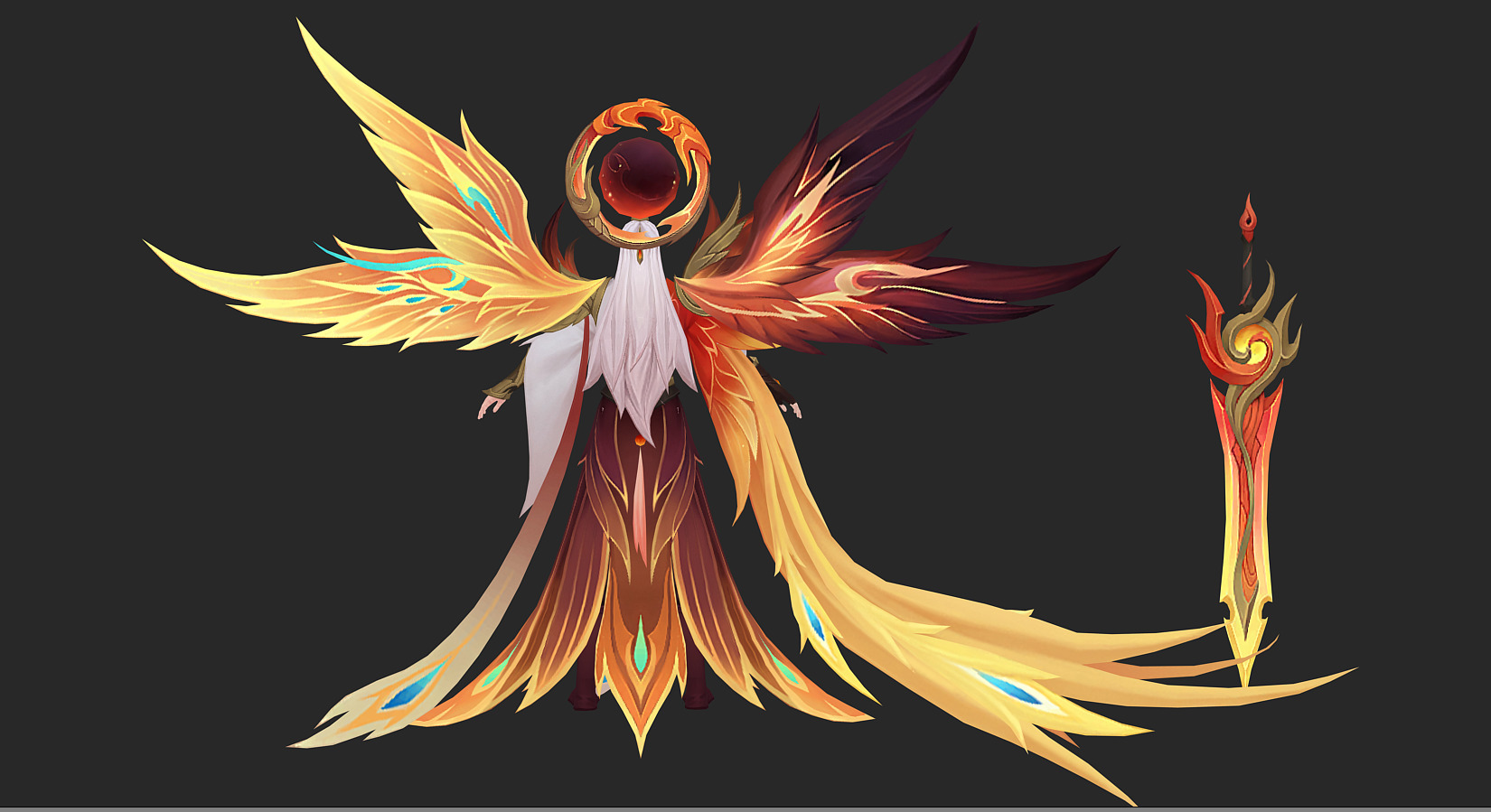 angel Low-poly 3D model_15