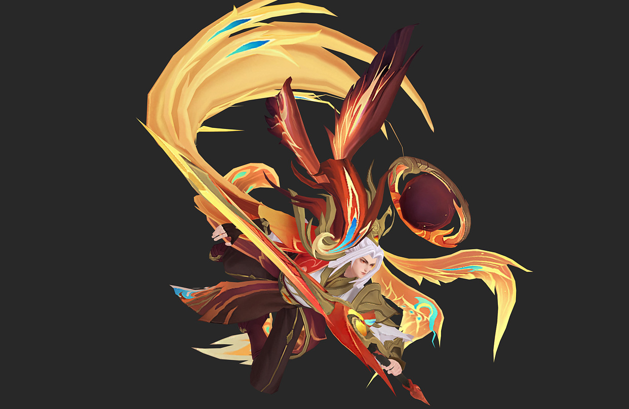 angel Low-poly 3D model_12