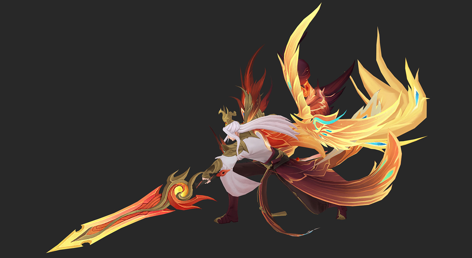 angel Low-poly 3D model_10