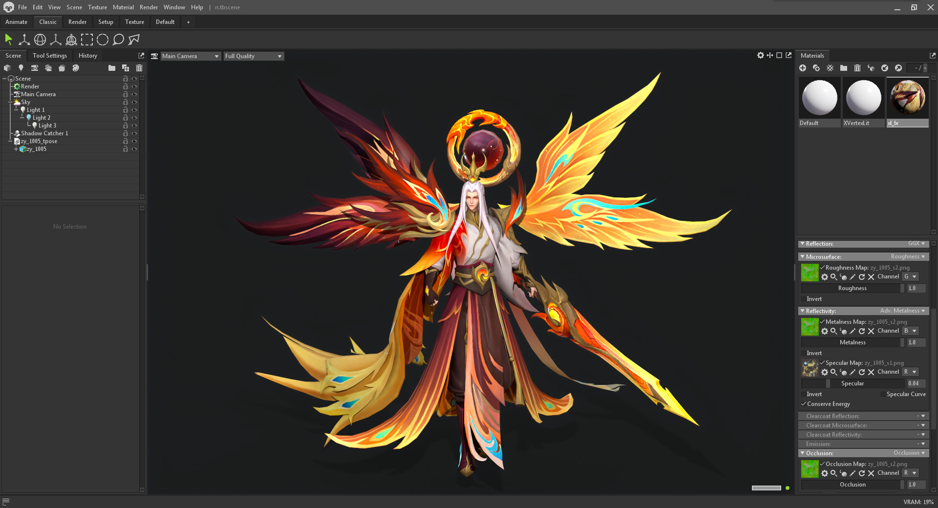 angel Low-poly 3D model_19