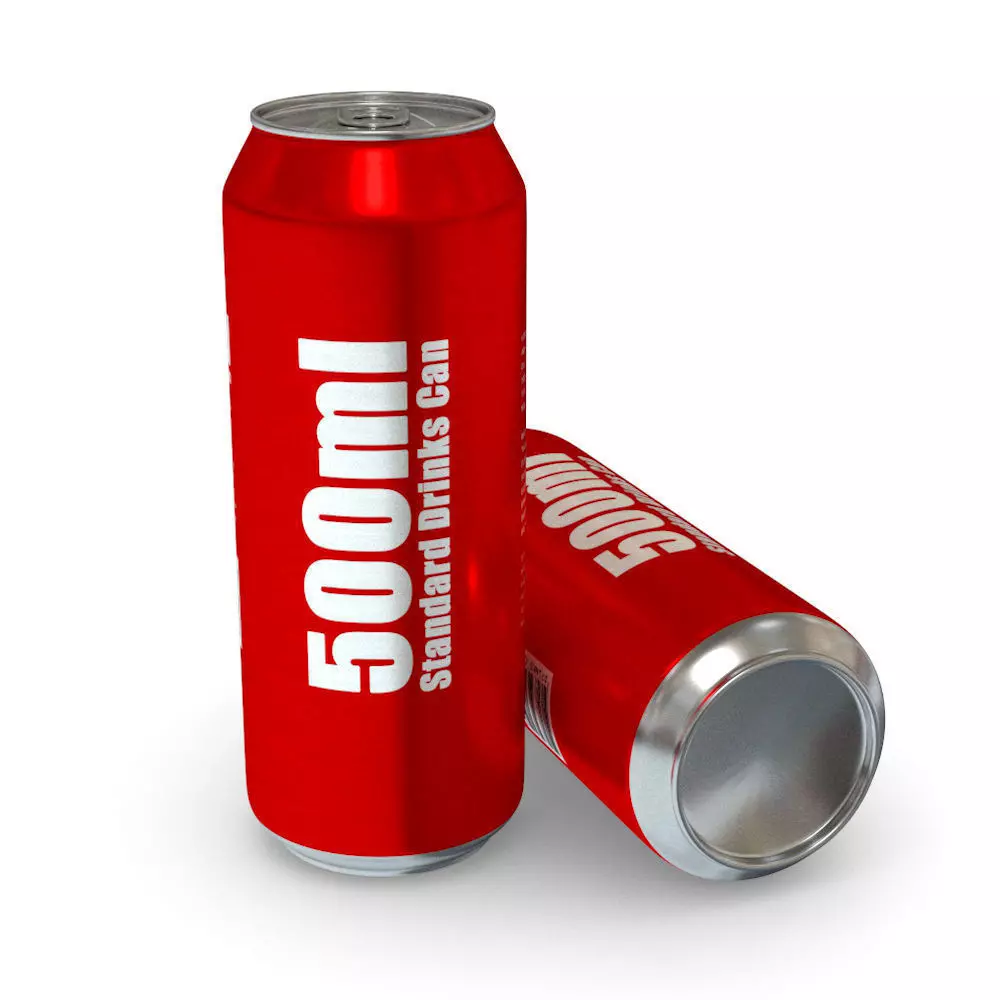 Drinks Can - 500ml Standard Low-poly 3D model