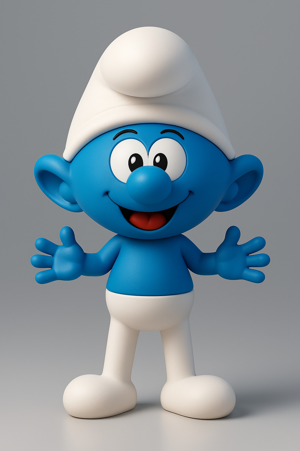 Smiling Smurf 3D print model_1