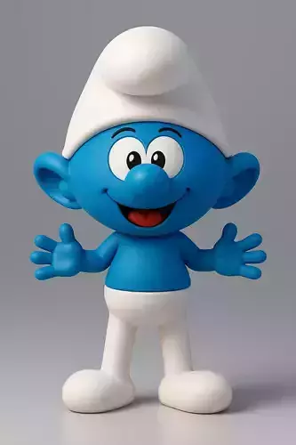Smiling Smurf 3D print model
