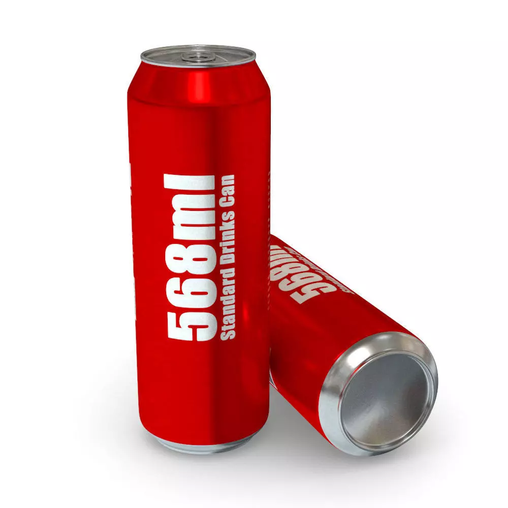 Drinks Can - 568ml Standard Low-poly 3D model_0