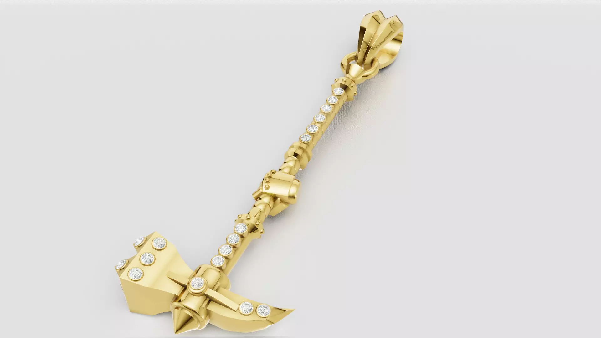 GOLD HAMMER PENDANT 3D print model
