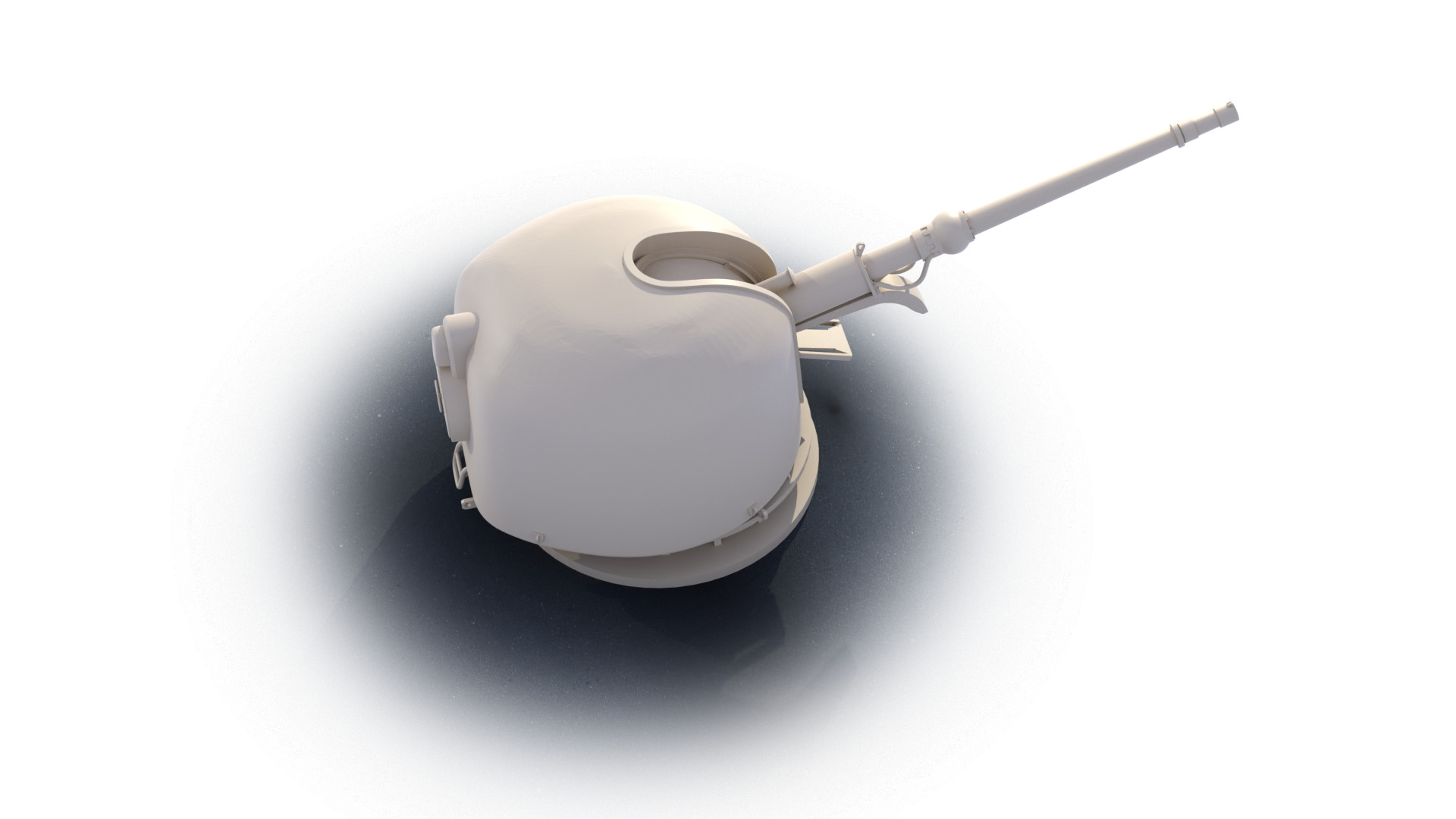 OTO Melara 76 mm 3D print model_5