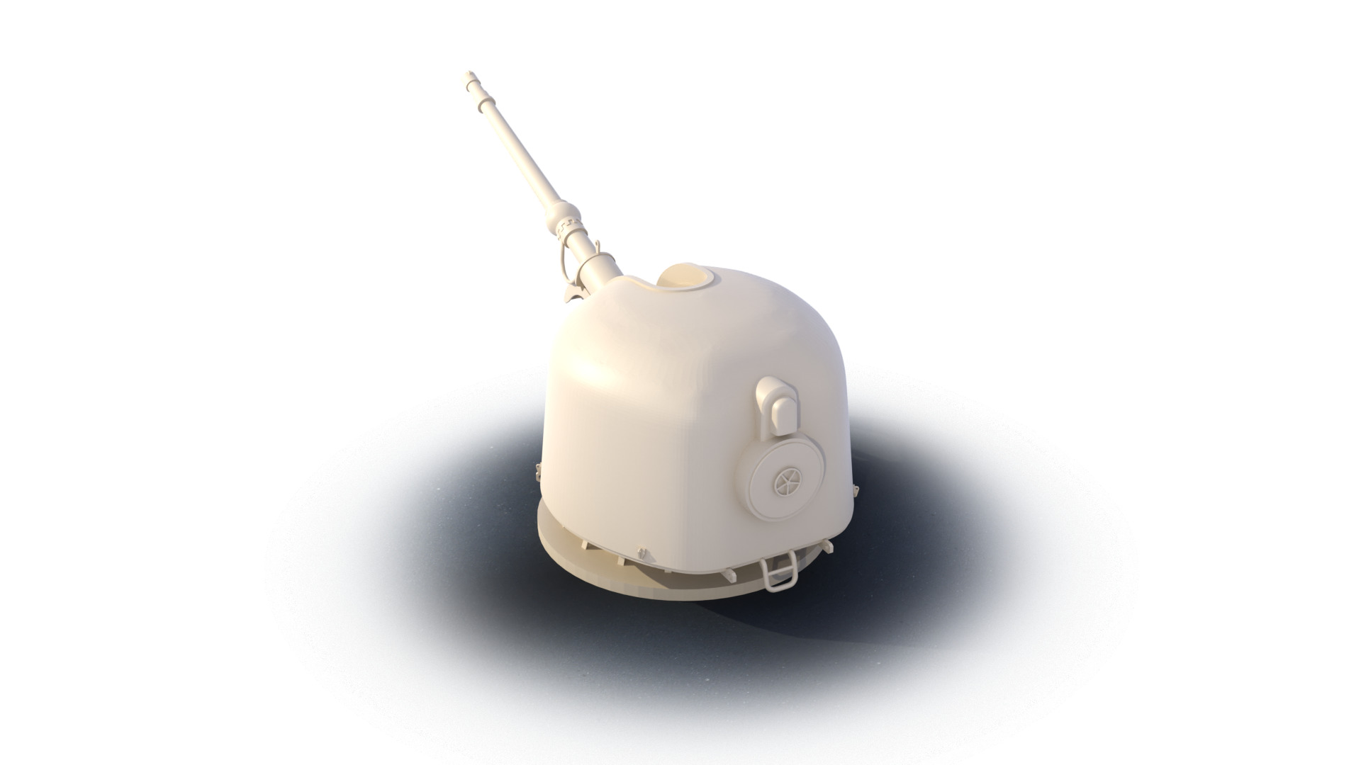 OTO Melara 76 mm 3D print model_6