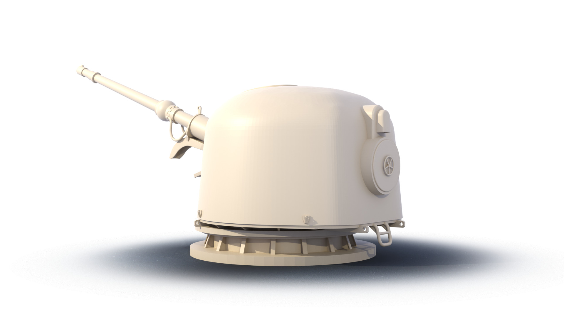 OTO Melara 76 mm 3D print model_2