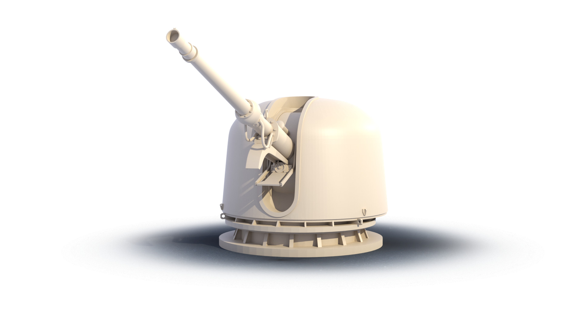 OTO Melara 76 mm 3D print model_3