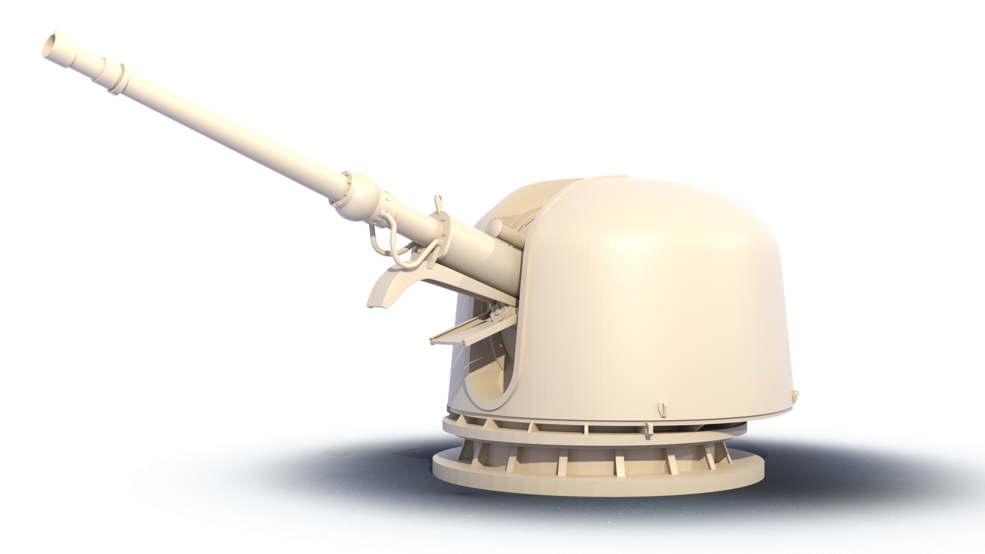 OTO Melara 76 mm 3D print model_4