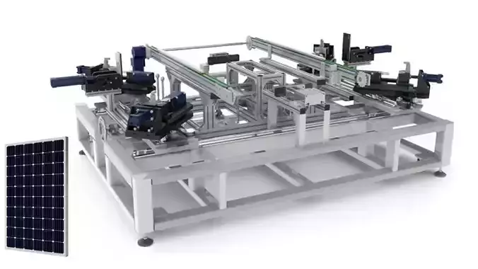 Solar Panel Framing Machine-Automated PV Module Assembly System 3D model