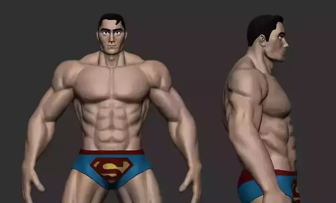 Superman Model Stylized