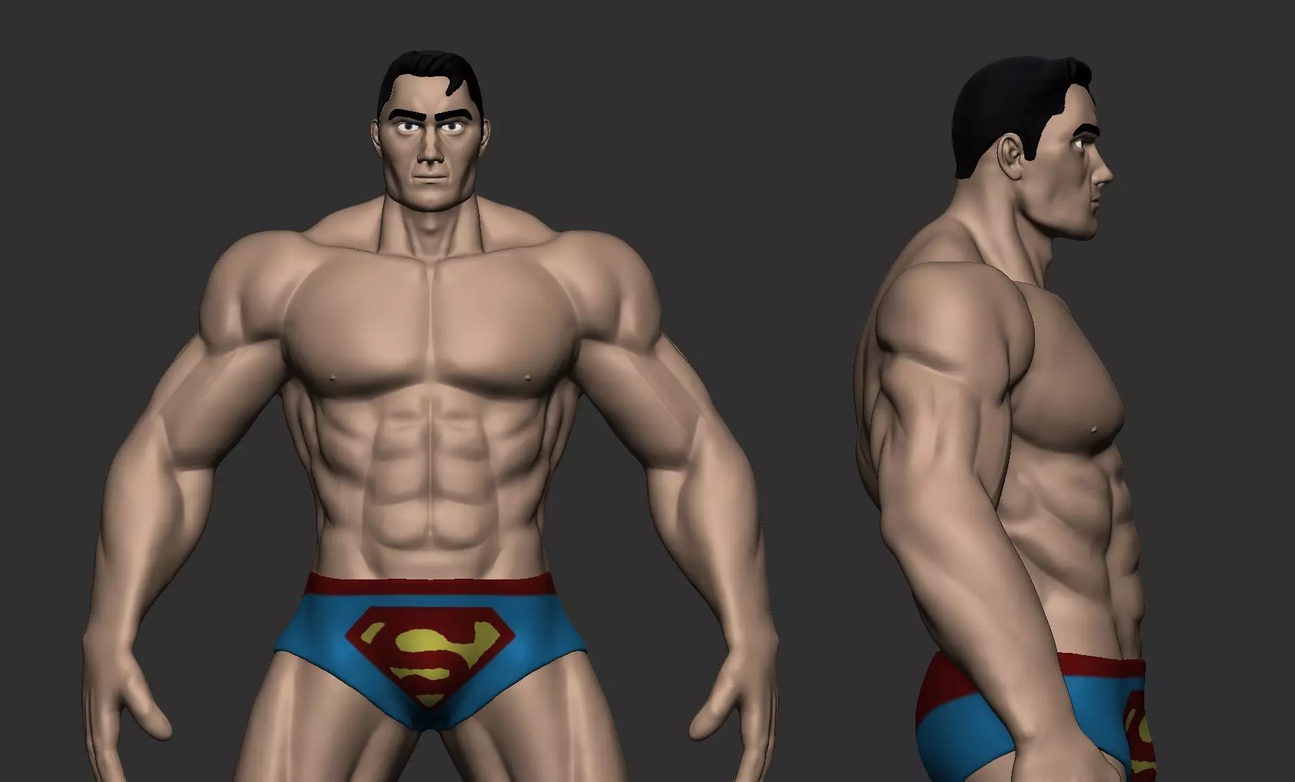 Superman Model Stylized Free 3D model