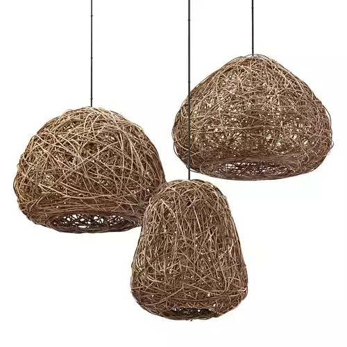 Lamp wicker n60