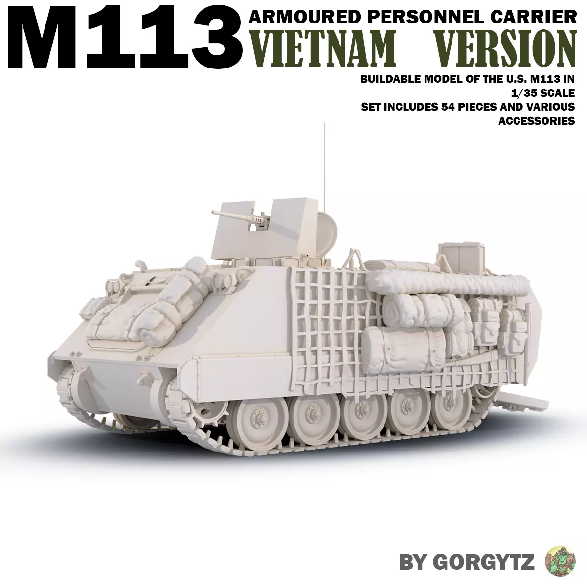 M113 Vietnam 3D print model