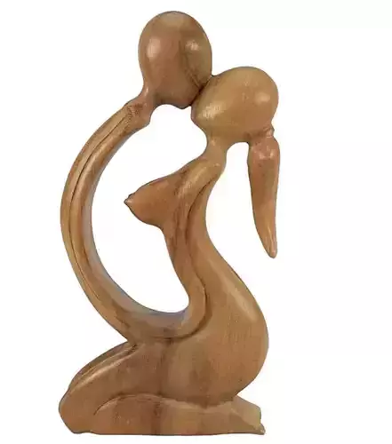 Wooden statue of love