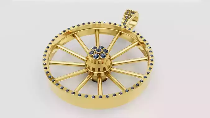 Tieer Gold Pendant 3D Printable Model
