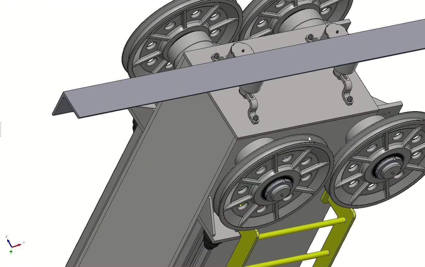 ASRS Stacker Crane - Automated Storage Retrieval System 3D model_20