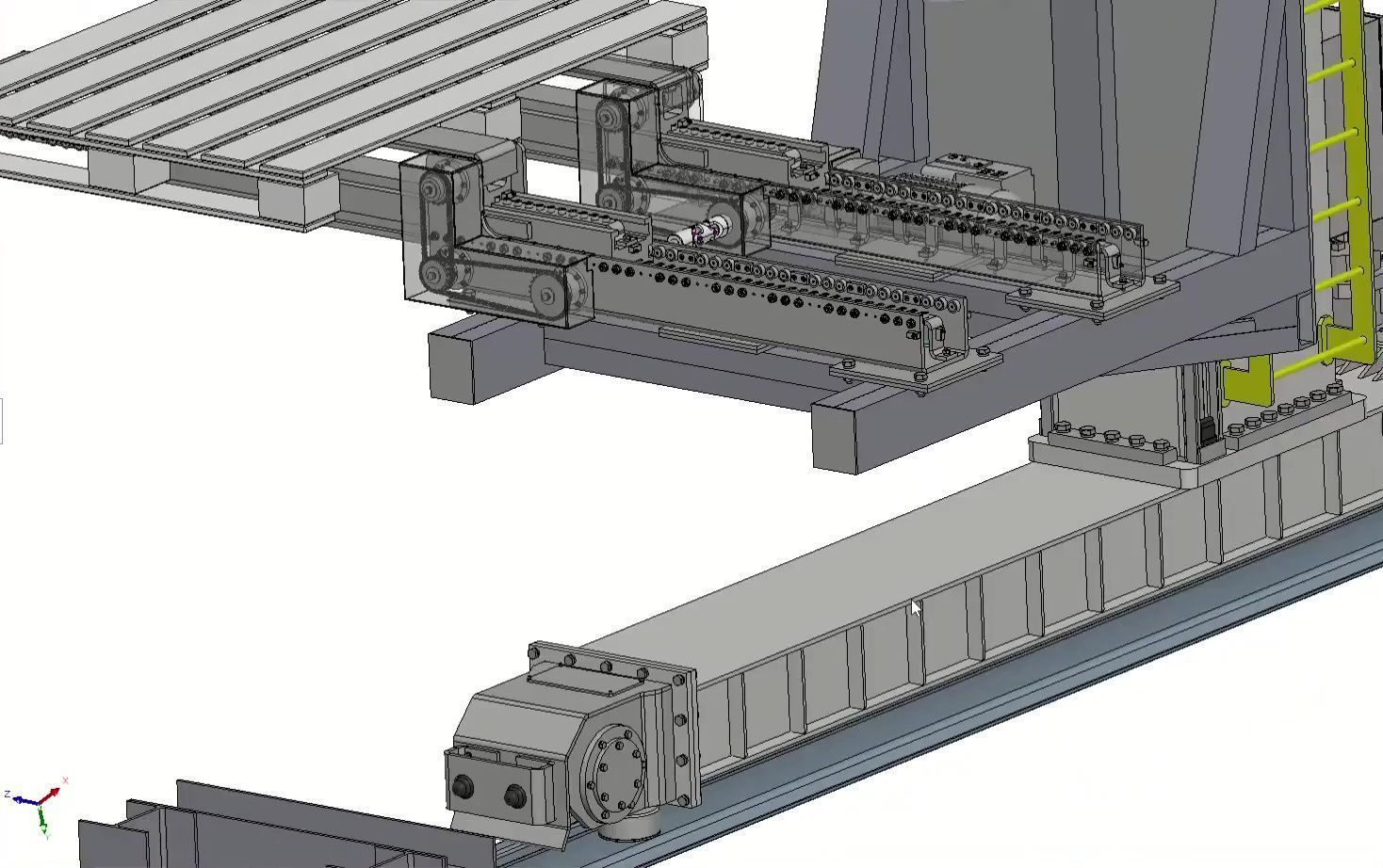ASRS Stacker Crane - Automated Storage Retrieval System 3D model_15