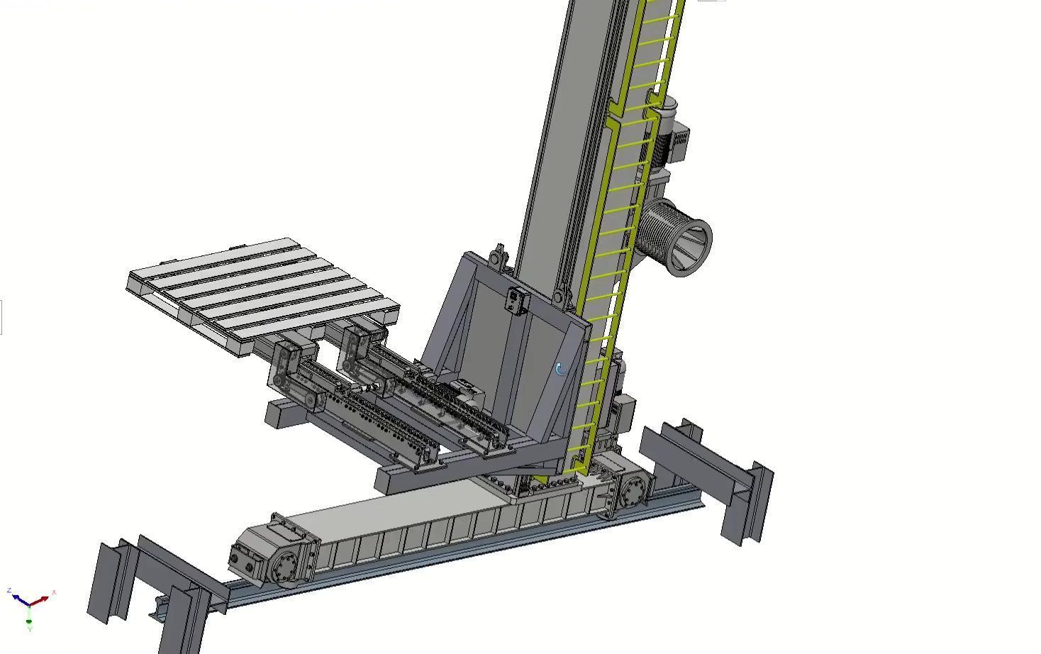 ASRS Stacker Crane - Automated Storage Retrieval System 3D model_22