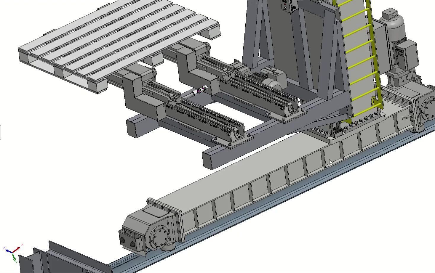 ASRS Stacker Crane - Automated Storage Retrieval System 3D model_5