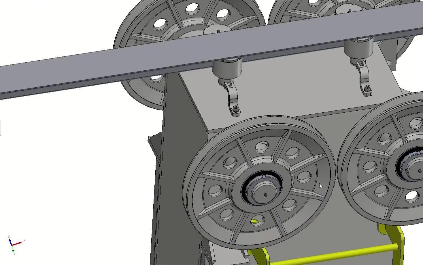 ASRS Stacker Crane - Automated Storage Retrieval System 3D model_21