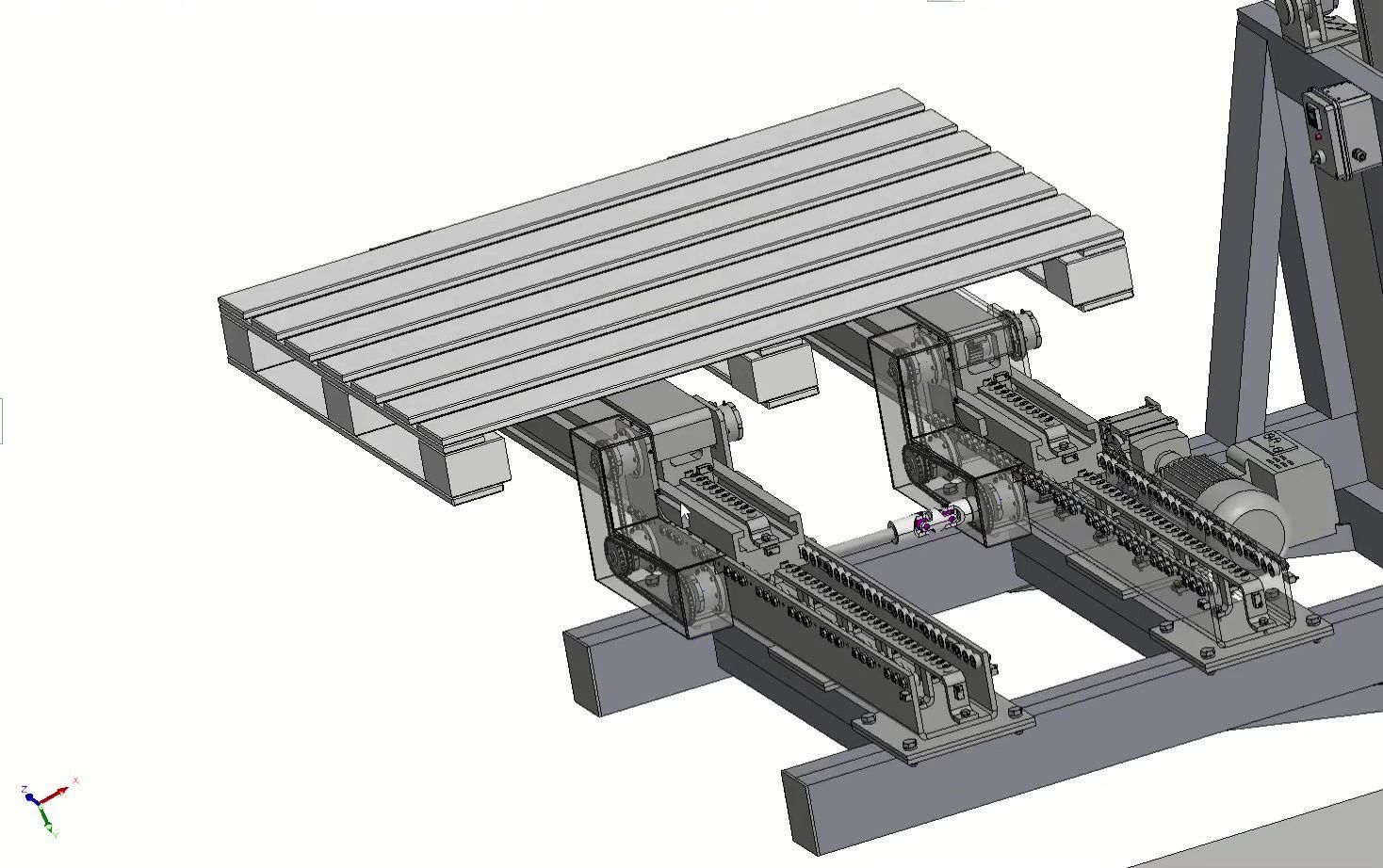 ASRS Stacker Crane - Automated Storage Retrieval System 3D model_12