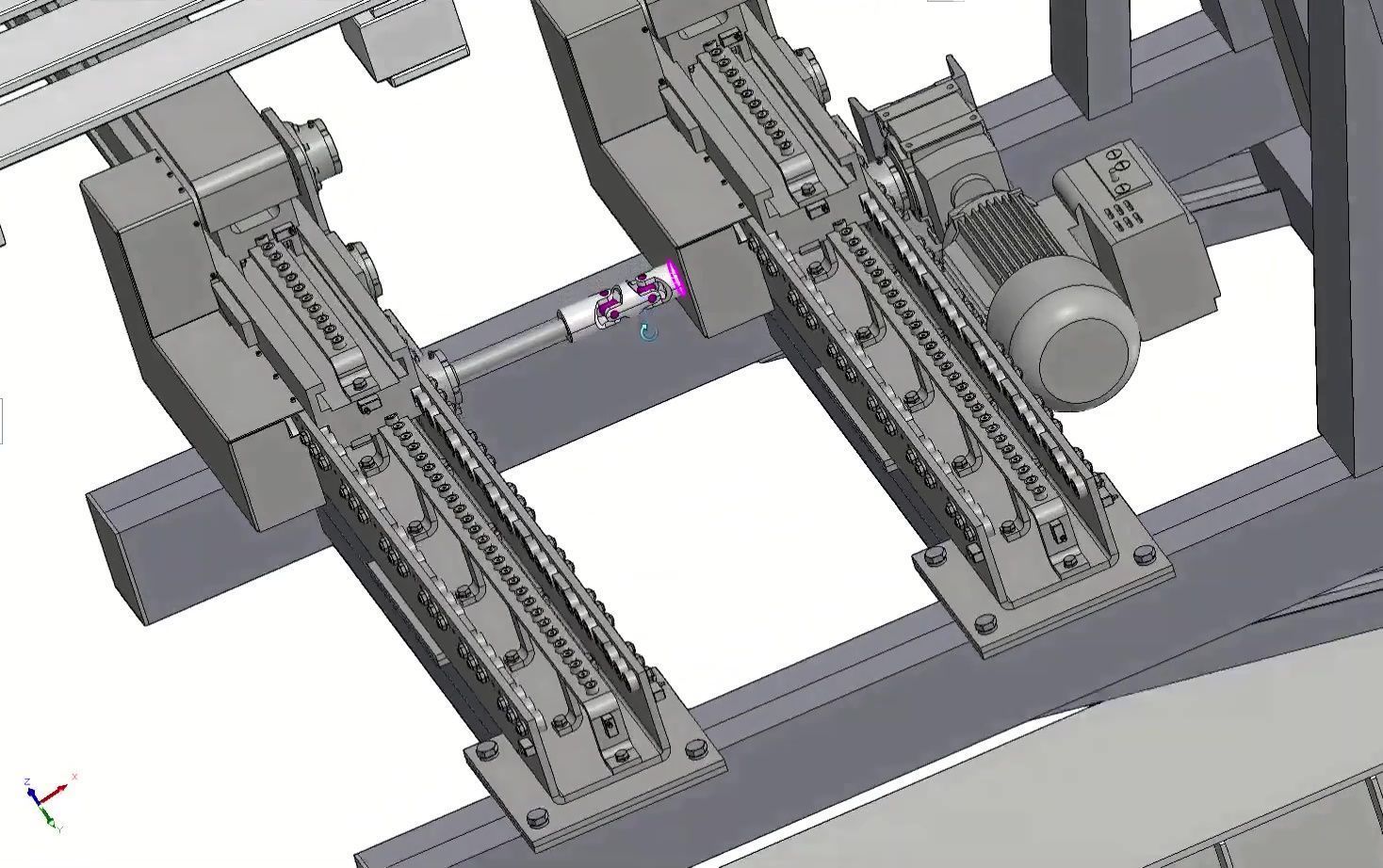 ASRS Stacker Crane - Automated Storage Retrieval System 3D model_4