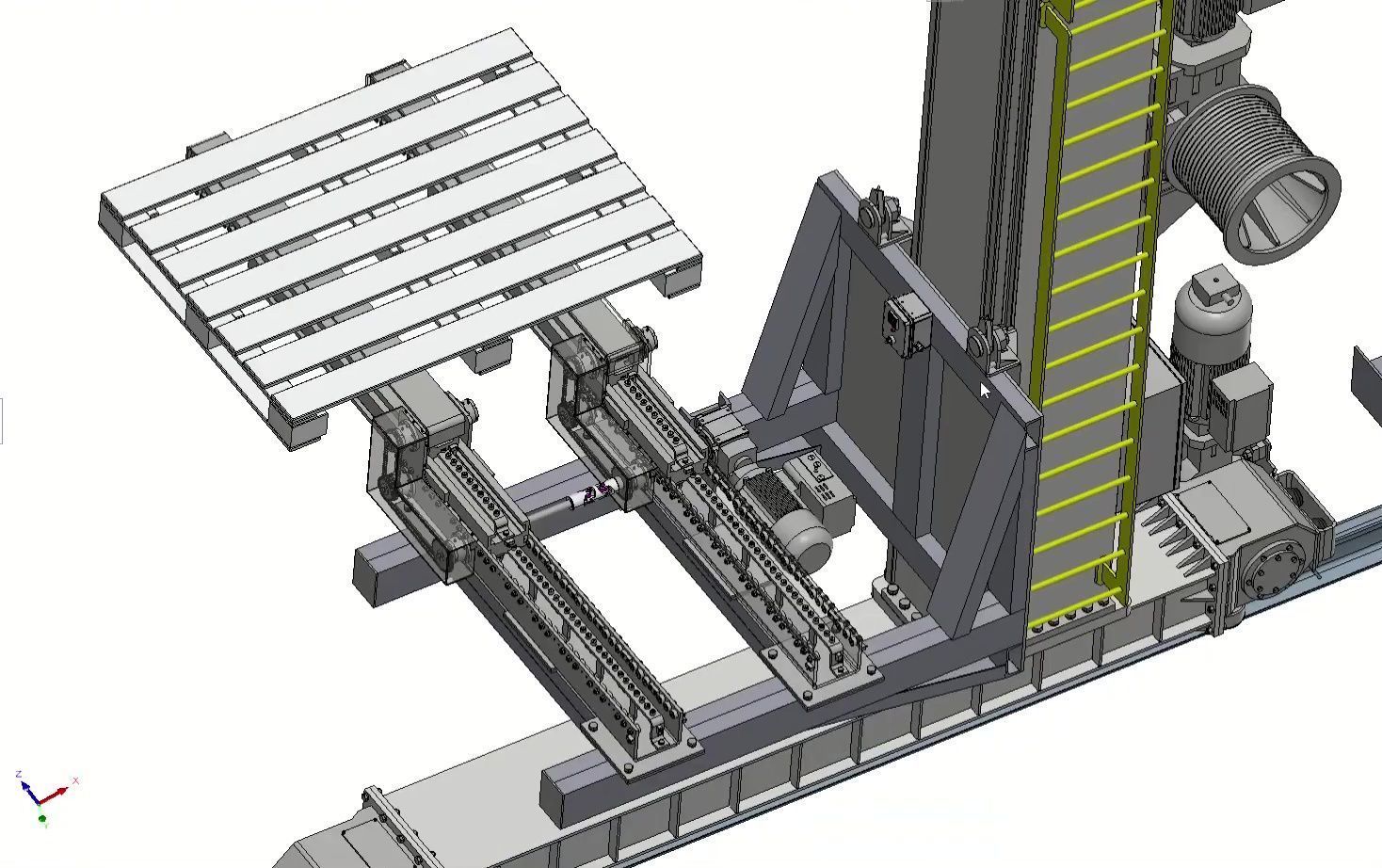 ASRS Stacker Crane - Automated Storage Retrieval System 3D model_27