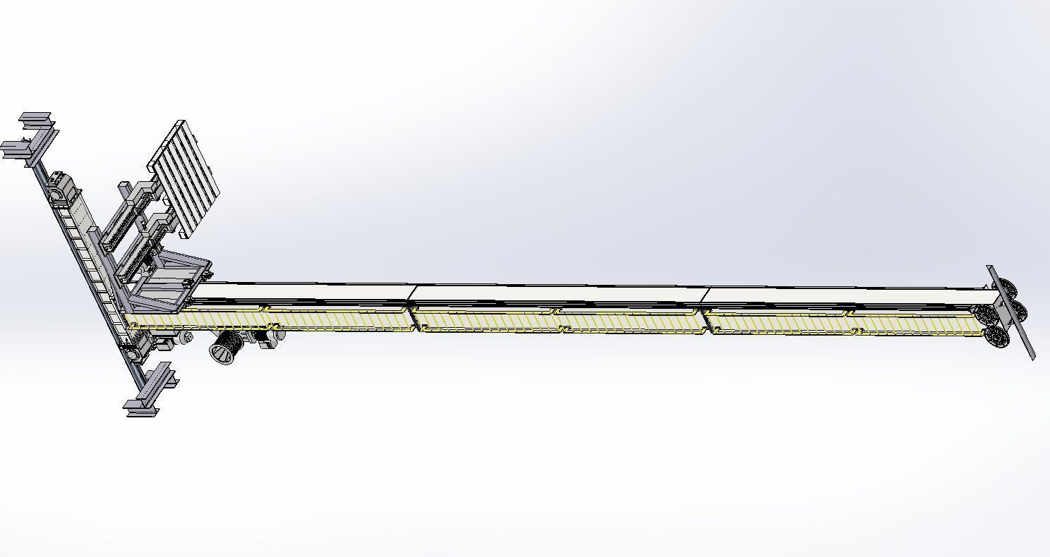 ASRS Stacker Crane - Automated Storage Retrieval System 3D model_1