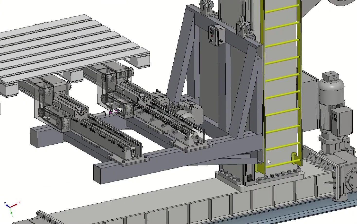 ASRS Stacker Crane - Automated Storage Retrieval System 3D model_24