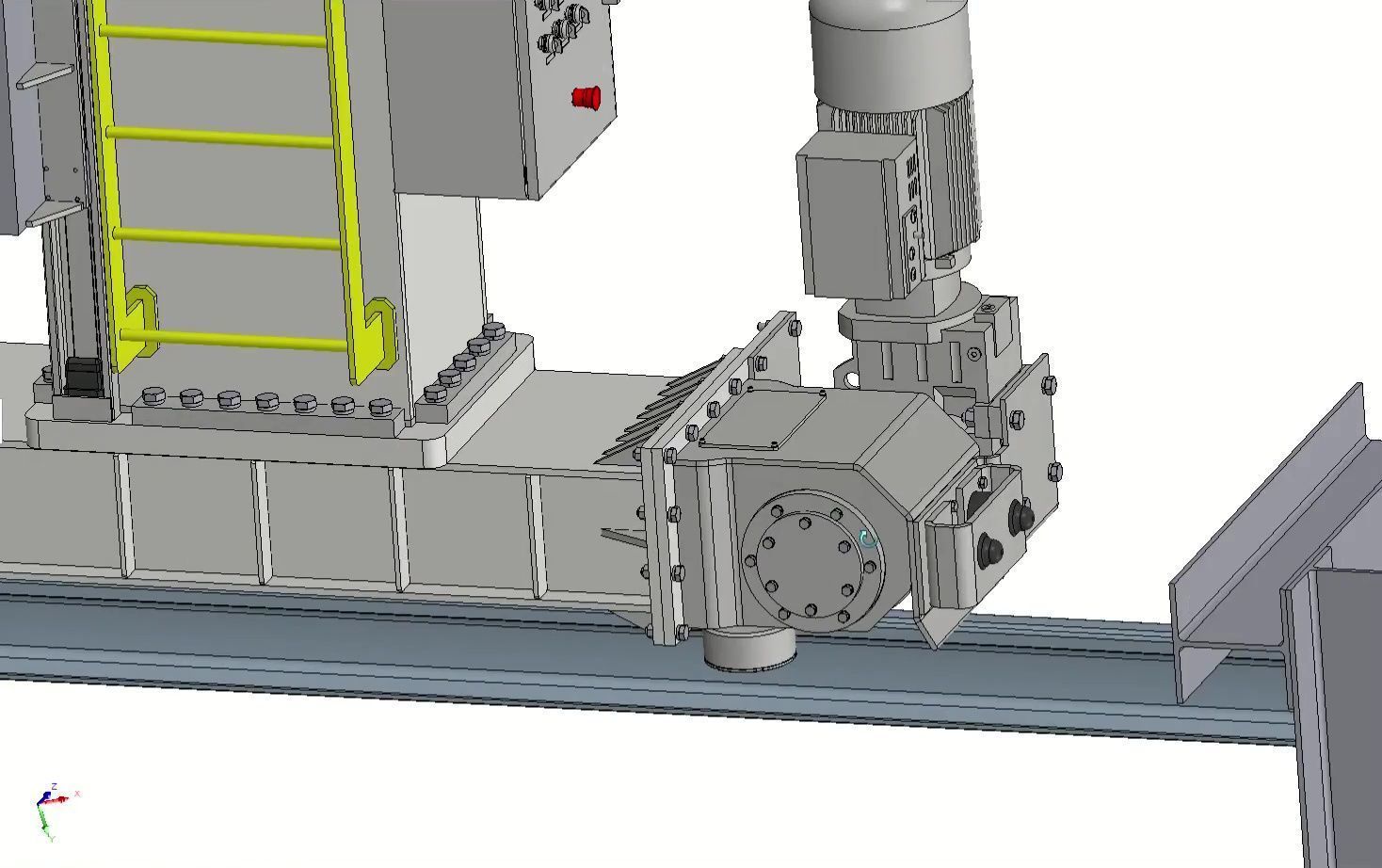 ASRS Stacker Crane - Automated Storage Retrieval System 3D model_17