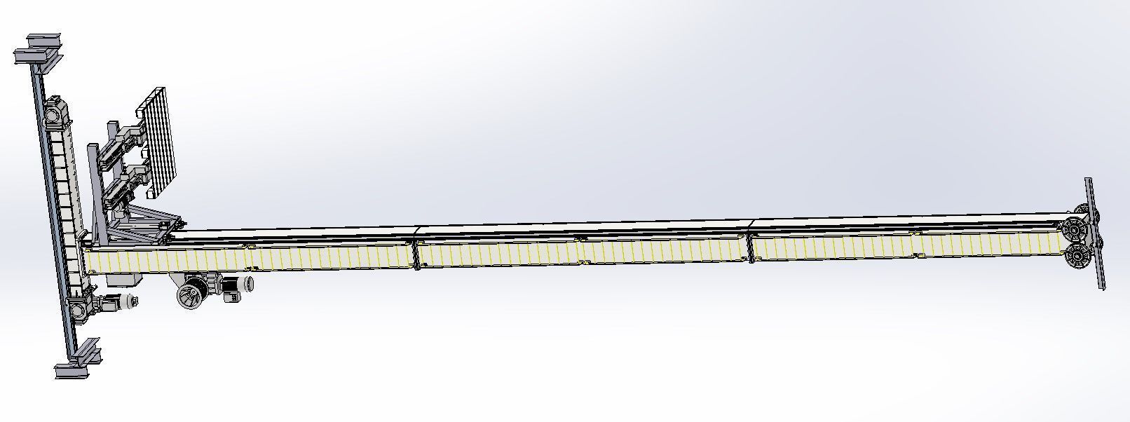 ASRS Stacker Crane - Automated Storage Retrieval System 3D model_14