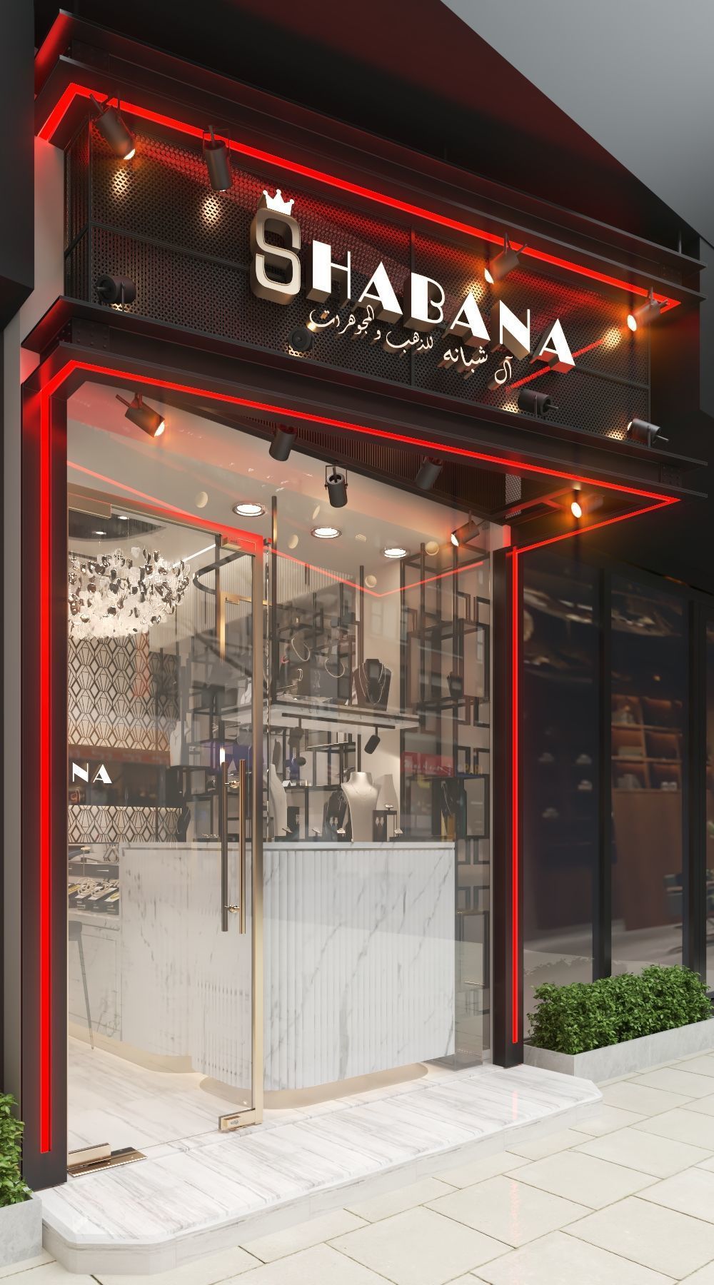 JEWELRY store and facad 3D model_2