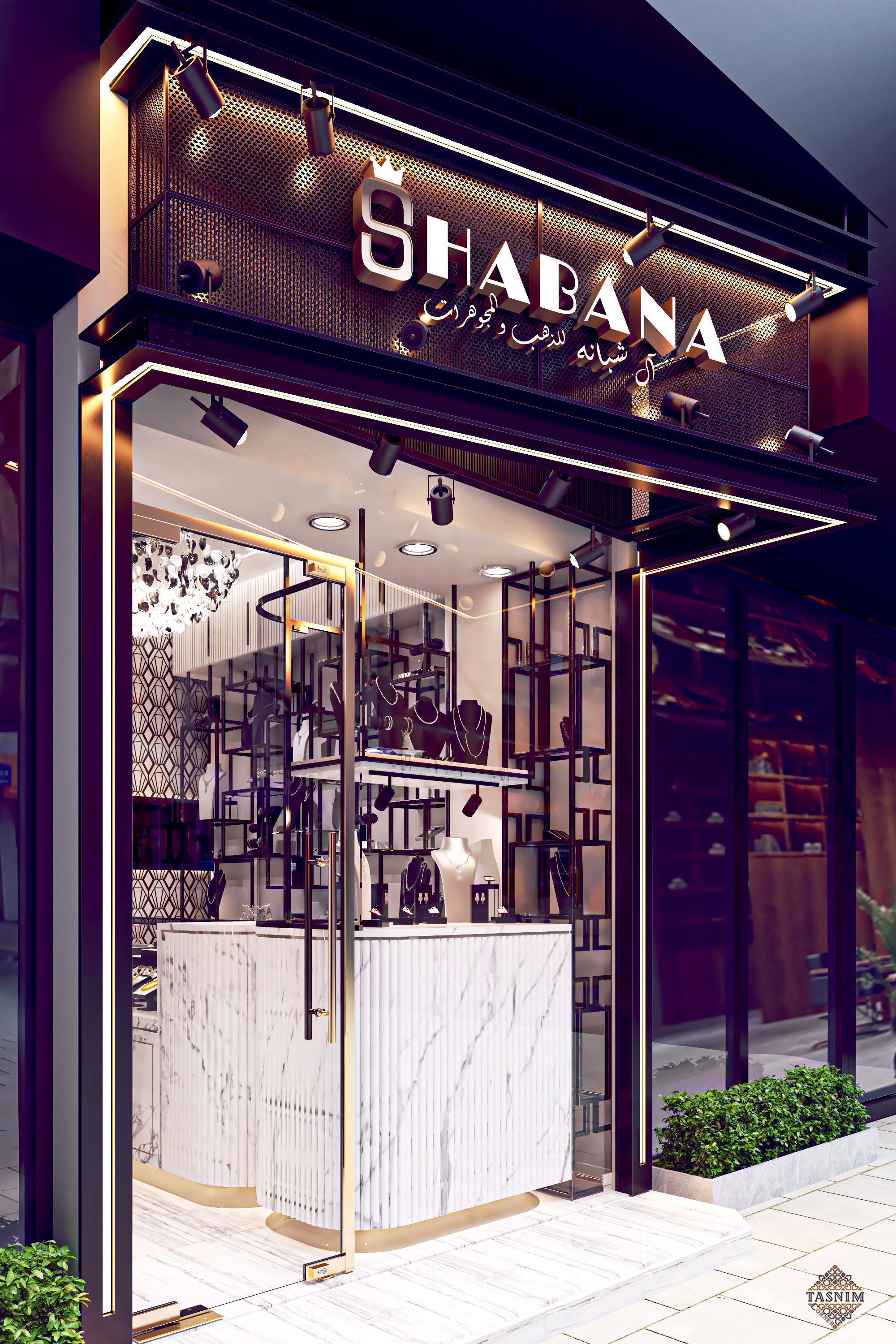 JEWELRY store and facad 3D model_10