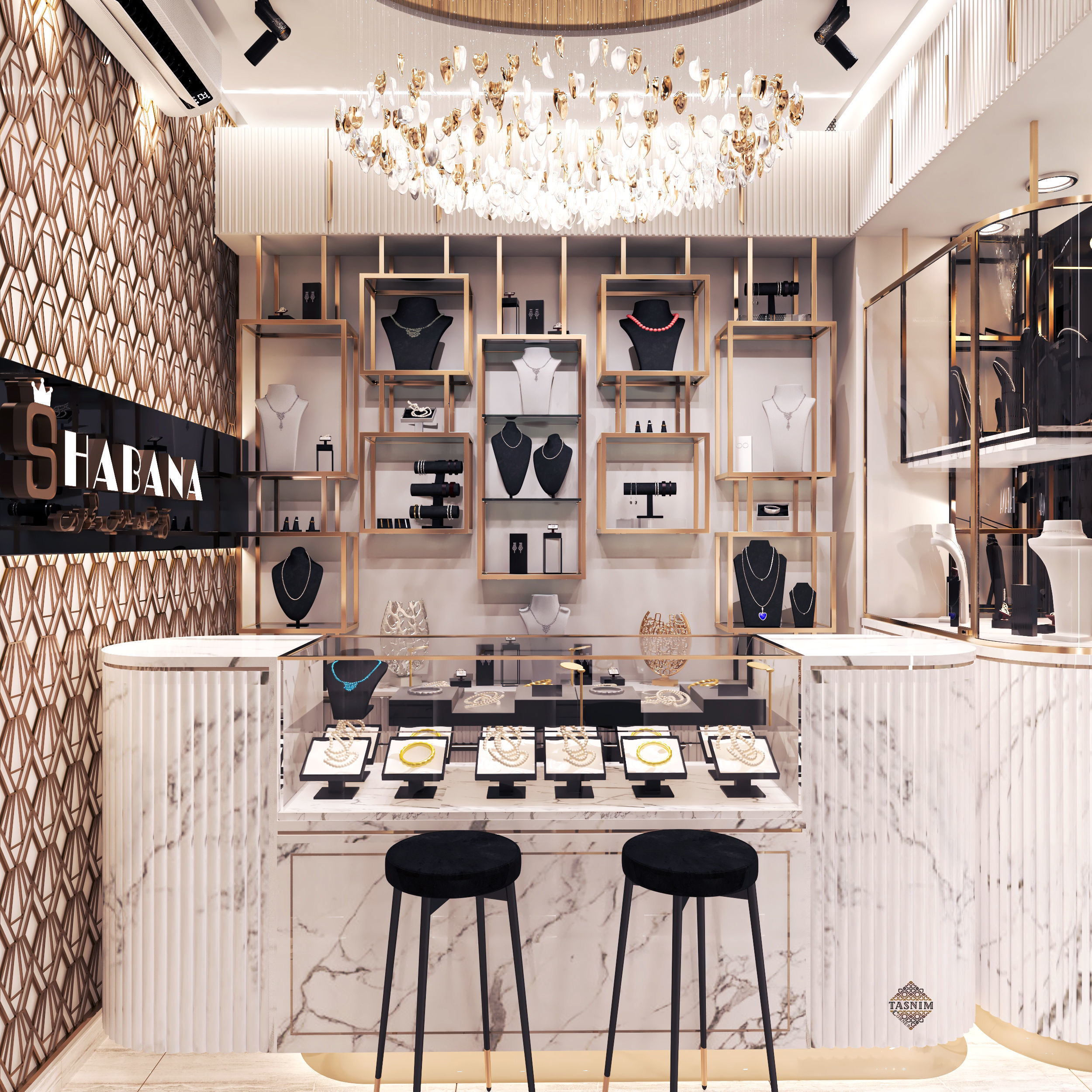 JEWELRY store and facad 3D model_3