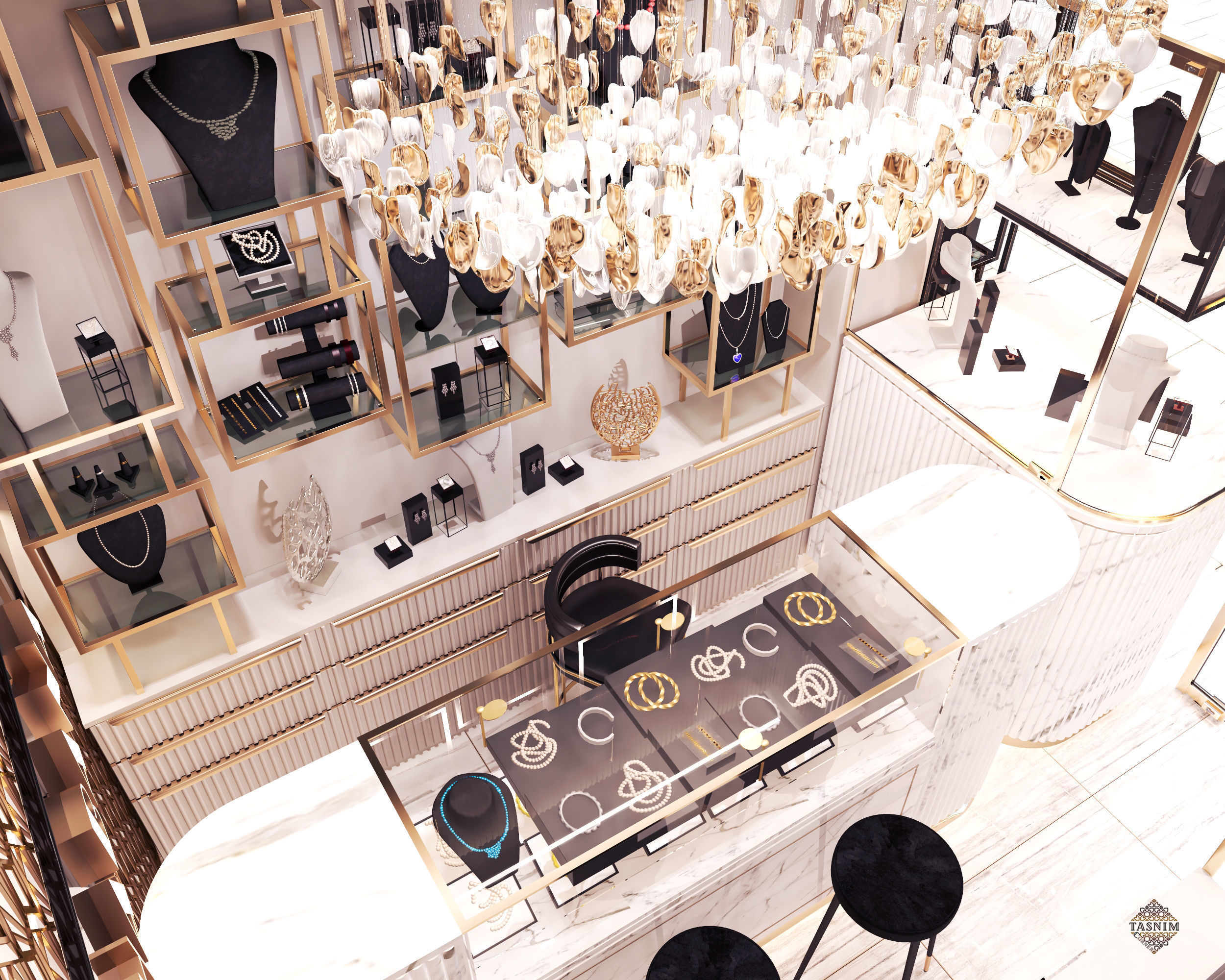 JEWELRY store and facad 3D model_7