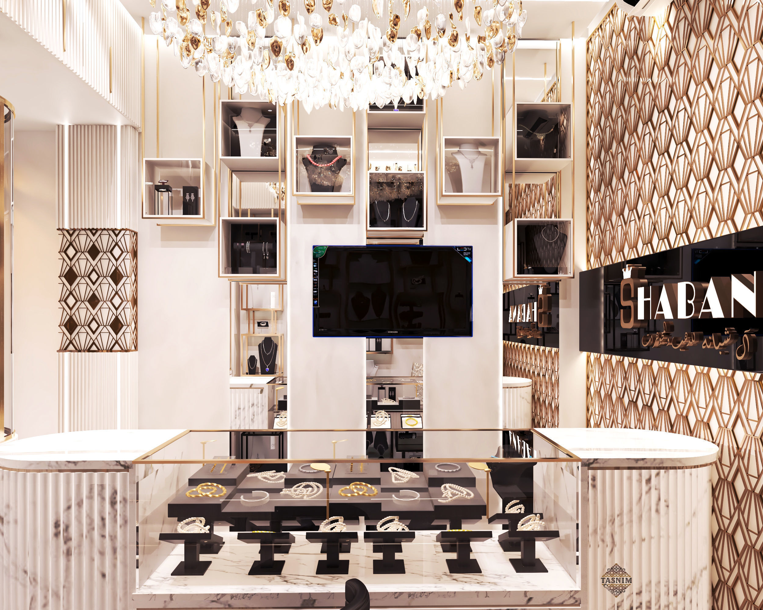 JEWELRY store and facad 3D model_11