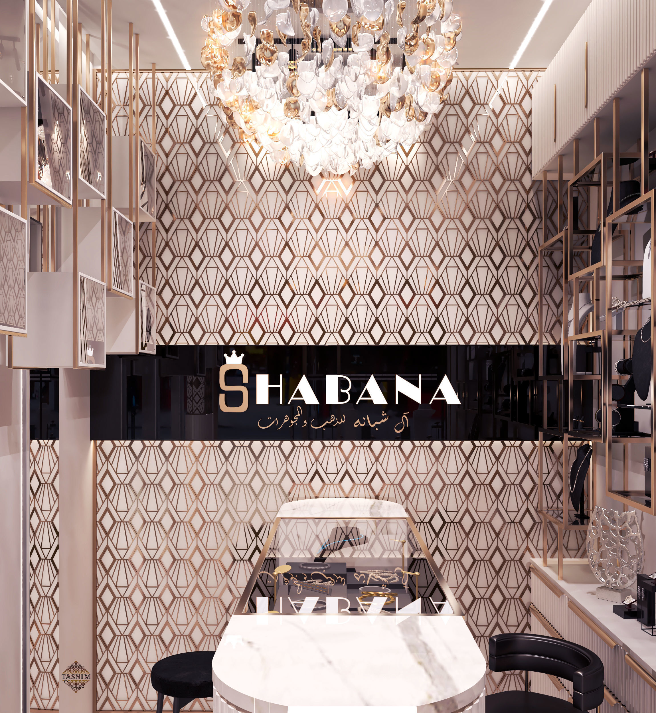 JEWELRY store and facad 3D model_5