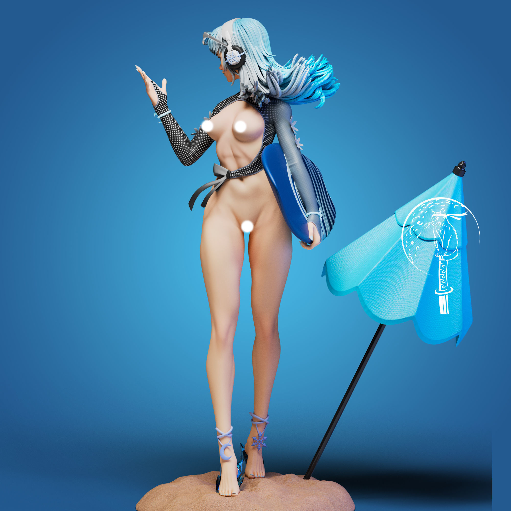 Luna Snow Cool Summer  - Marvel Rivals Ready For 3D Printing 3D print model_9