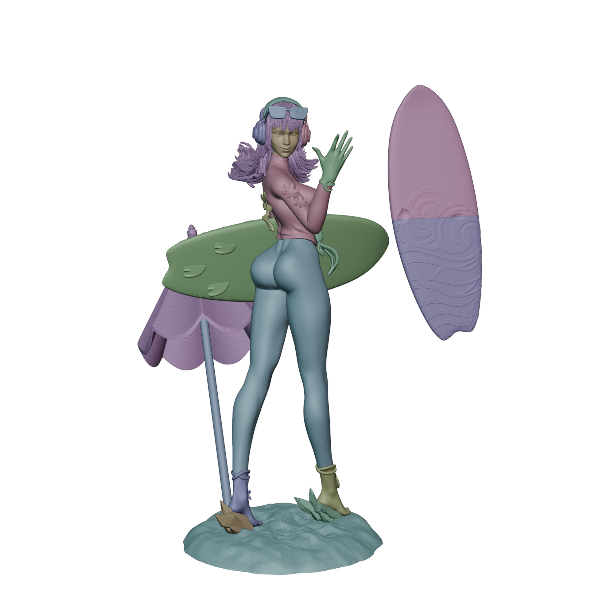 Luna Snow Cool Summer  - Marvel Rivals Ready For 3D Printing 3D print model_17