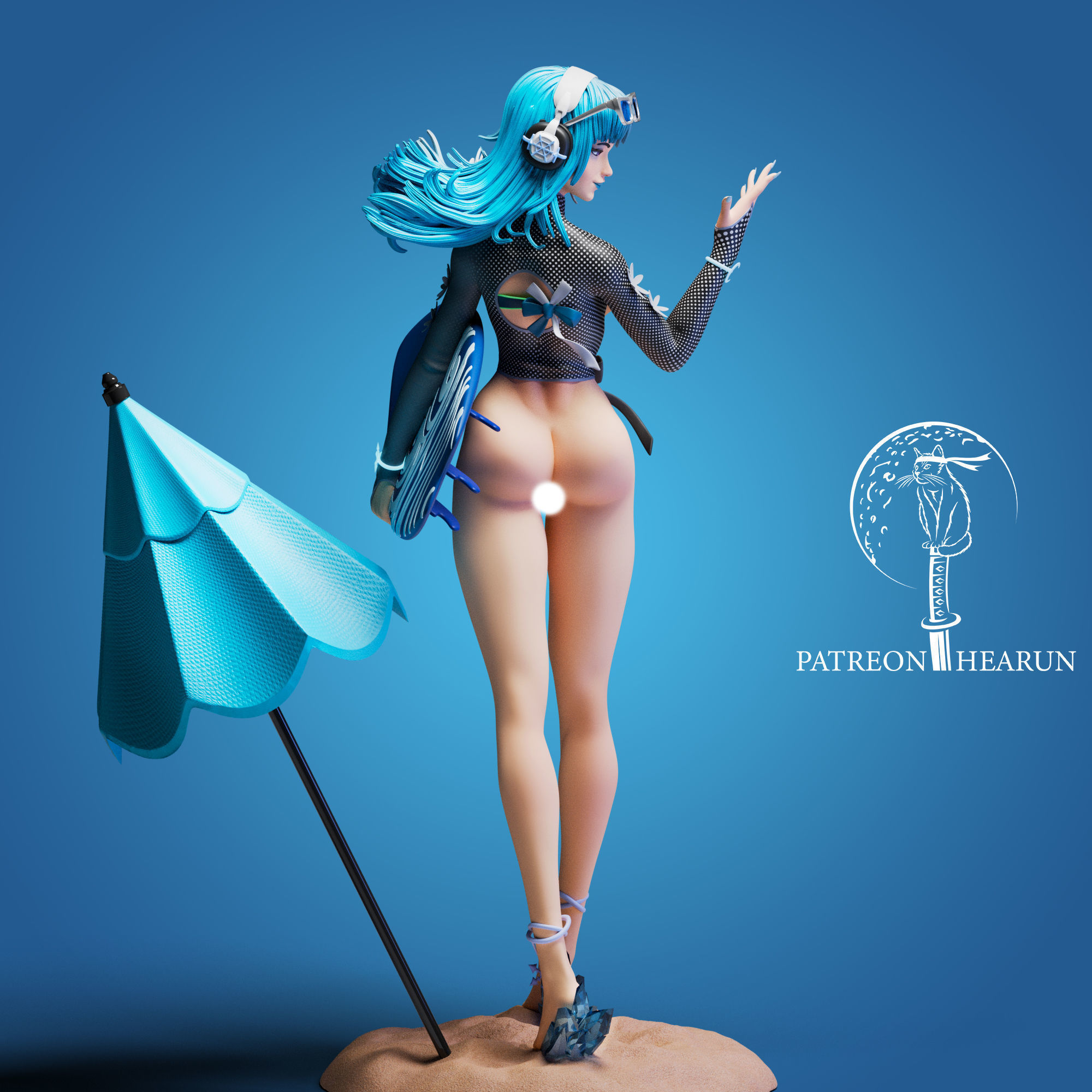 Luna Snow Cool Summer  - Marvel Rivals Ready For 3D Printing 3D print model_10