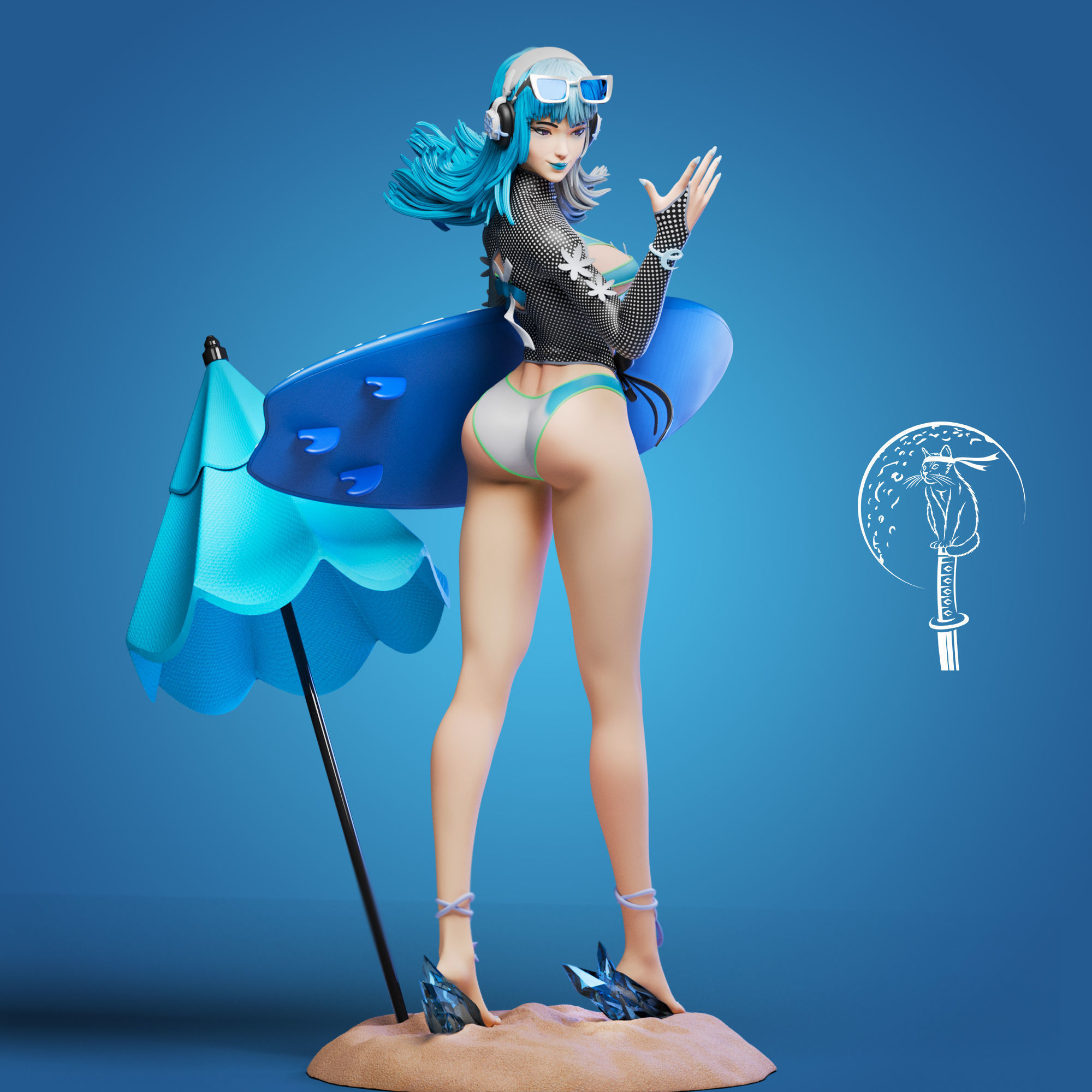 Luna Snow Cool Summer  - Marvel Rivals Ready For 3D Printing 3D print model_1