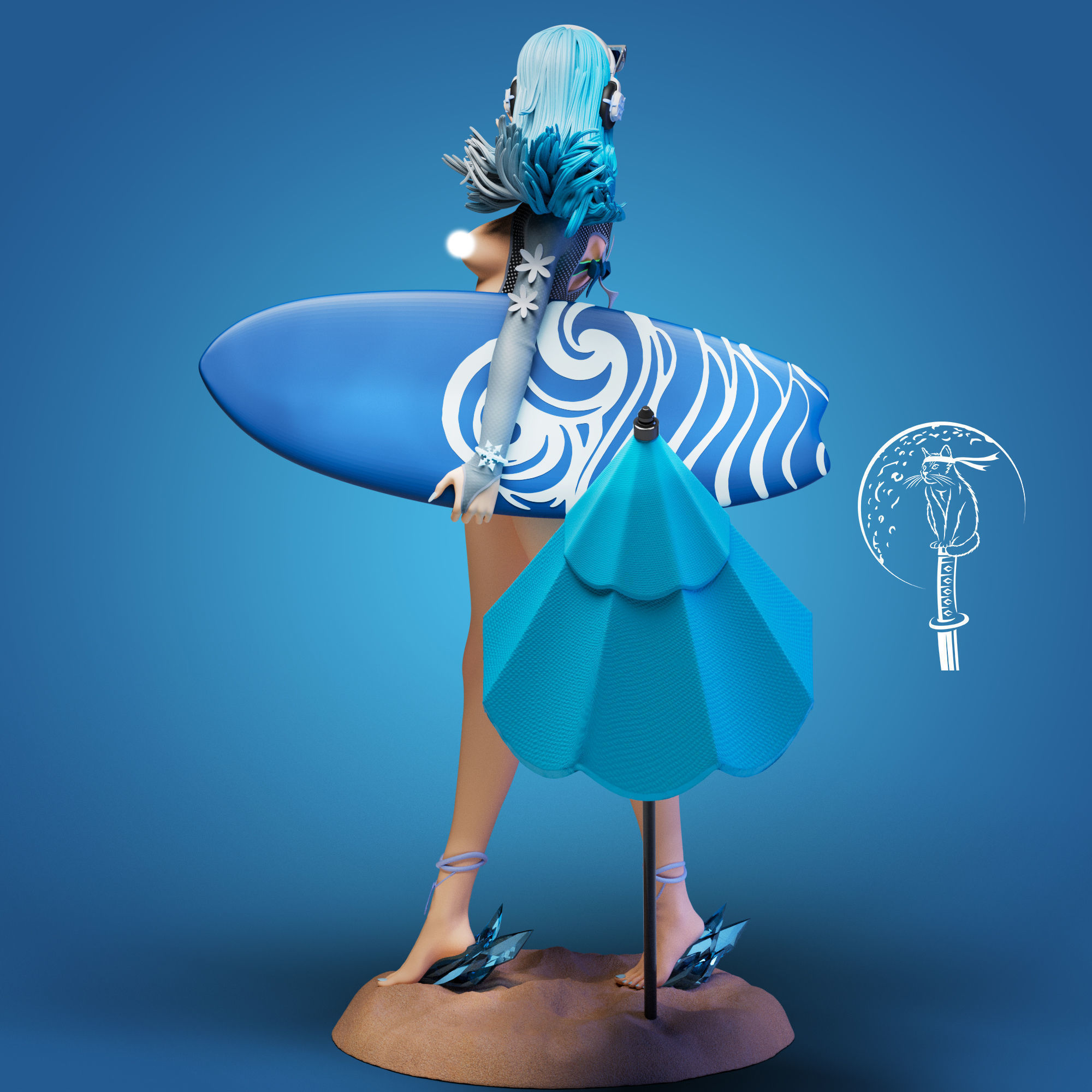 Luna Snow Cool Summer  - Marvel Rivals Ready For 3D Printing 3D print model_13