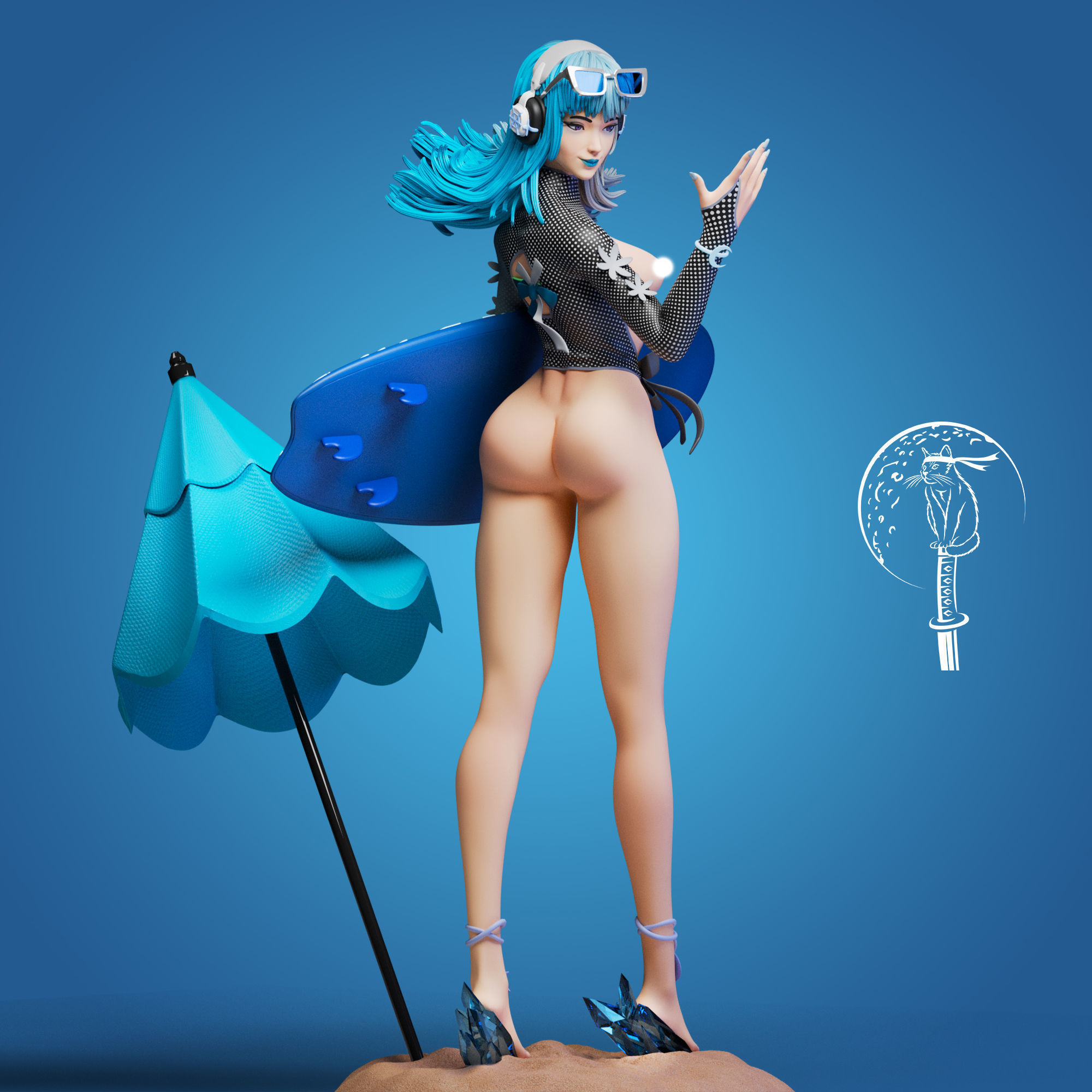 Luna Snow Cool Summer  - Marvel Rivals Ready For 3D Printing 3D print model_8