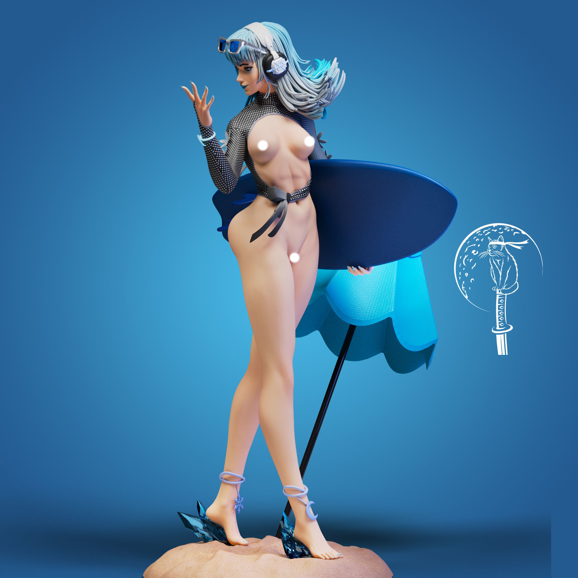 Luna Snow Cool Summer  - Marvel Rivals Ready For 3D Printing 3D print model_11