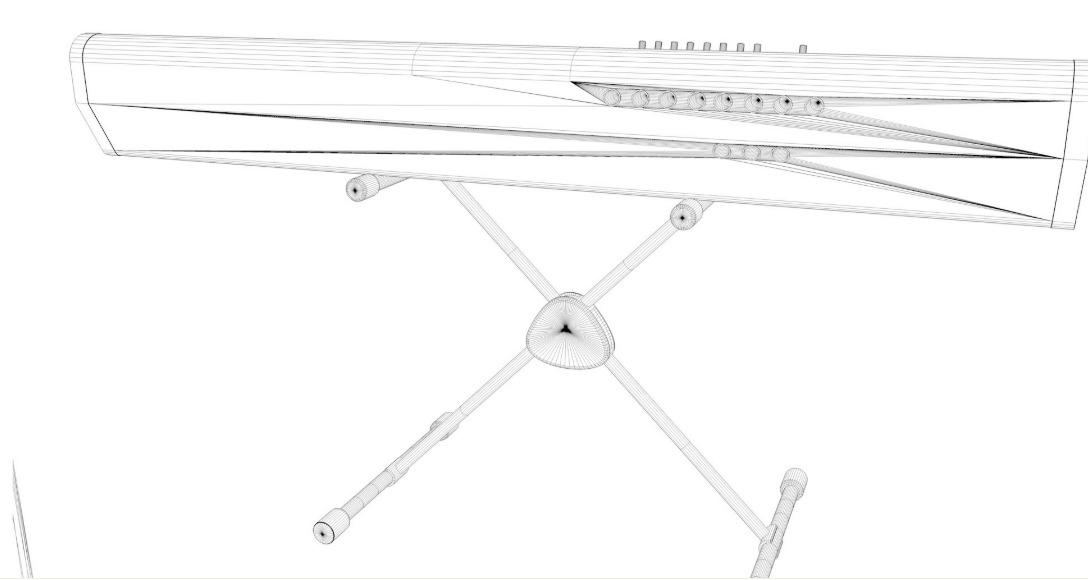 Synth Keyboard Korg 3D model_9